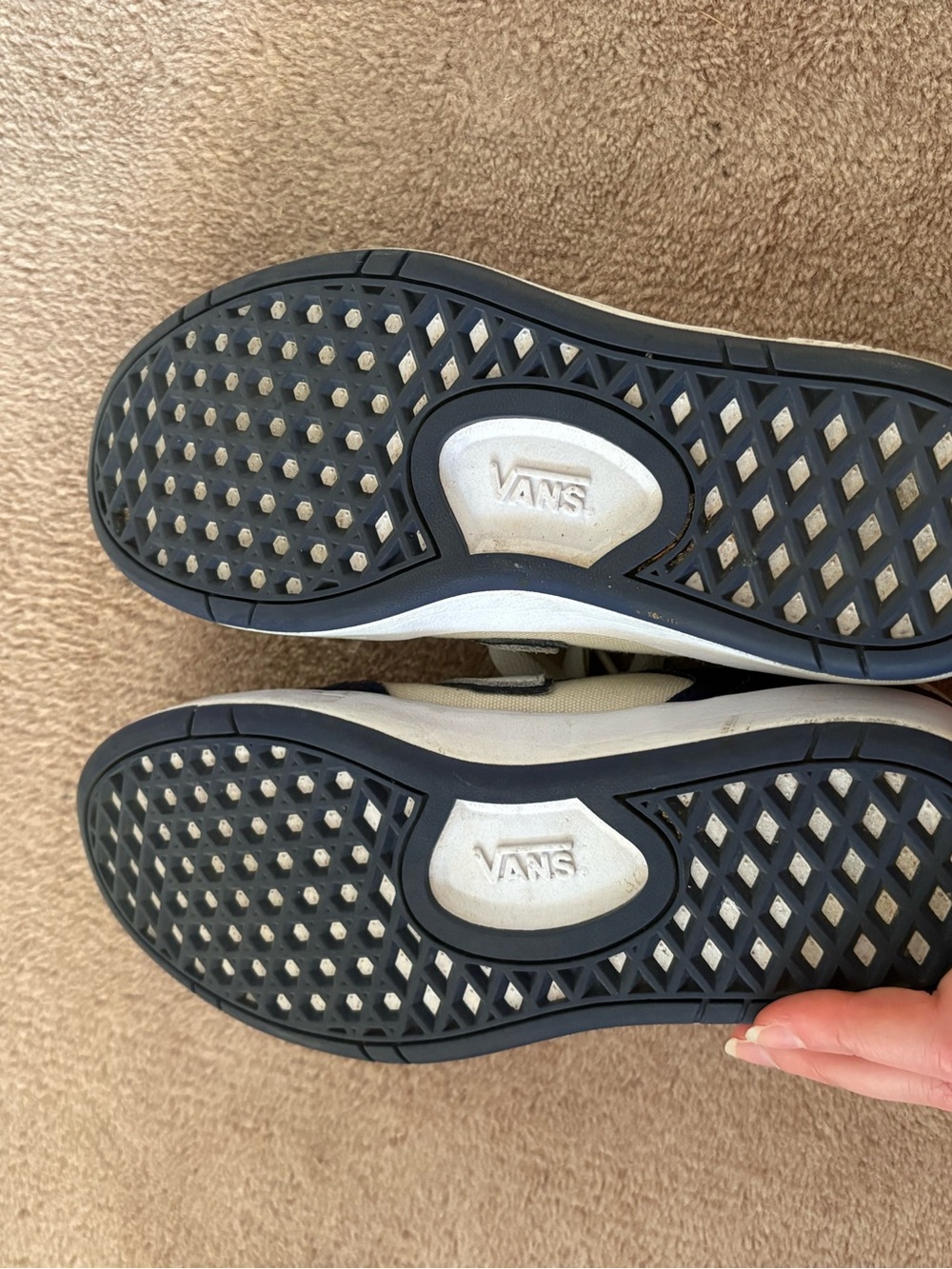 Blue and Off White Vans - Picture 15 of 15